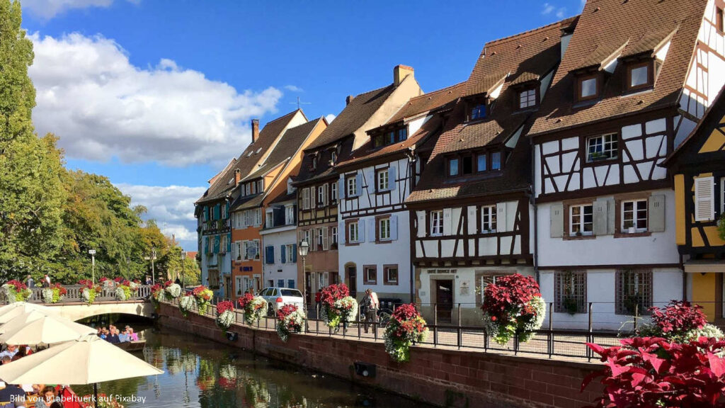 Fachwerkhäuser im Elsass, Nordfrankreich