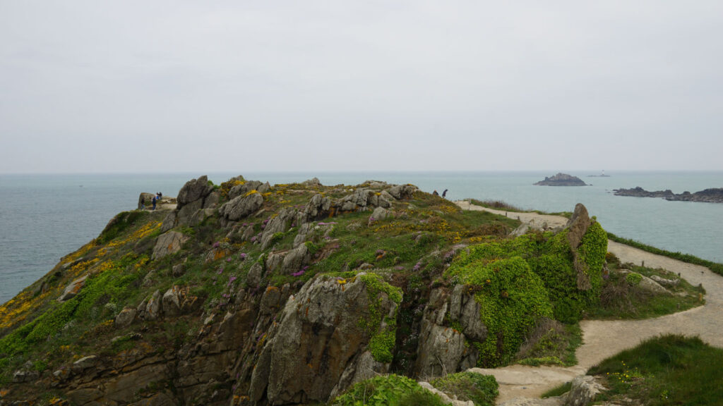 Landzunge am Pointe du Grouin, Bretagne, Frankreich