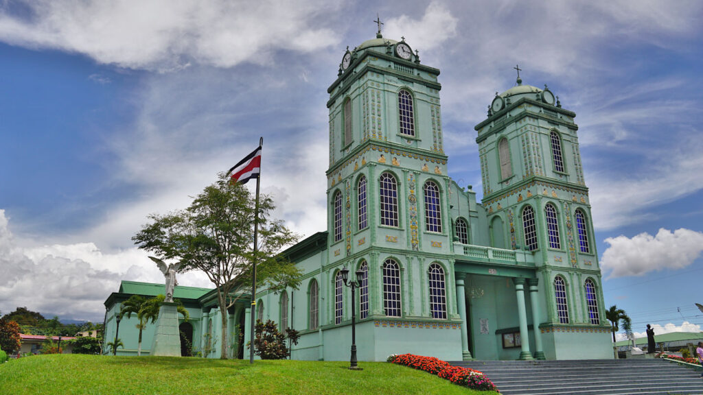 grüne Kirche von Sarchí, Parroquia de Sarchí, Costa Rica