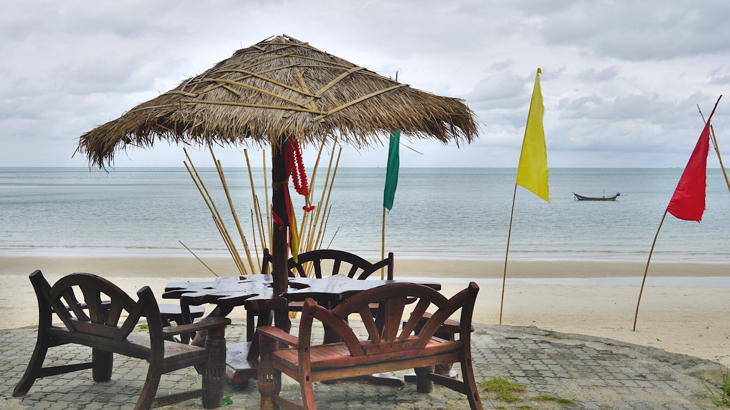 Restaurant am Bottle Beach auf Ko Phangan, Thailand