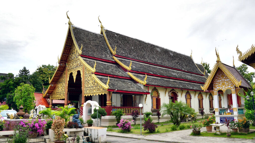 Wat Chiang Man Hauptgebäude im Lanna-Stil, Chiang Mai, Thailand